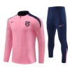 Atlético Madrid Sweat d'Entraînement Quarter-Zip 2024-25 Rose Pour Enfant